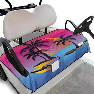 Universal Golf Cart Seat Covers for Women Men Non-Slip Golf Cart Seat Towel Blanket Golf Cart Accessories