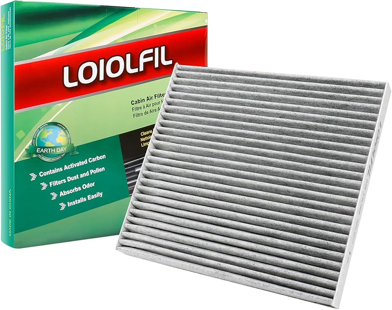 Filtro de ar-condicionado de cabine LOIOLFIL com carvão ativado CF10709 para Hyundai e Kia – 1 unidade