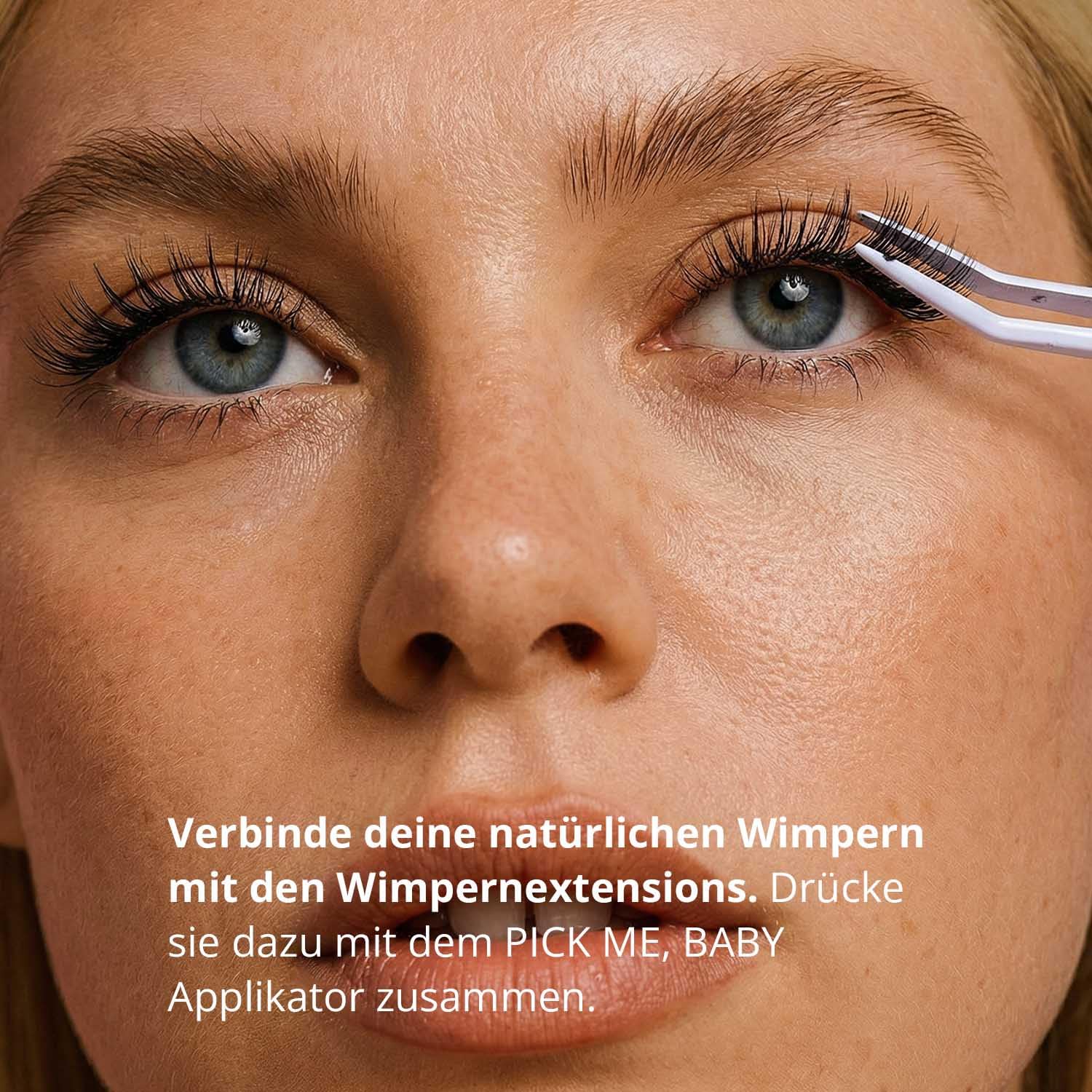 GirlGotLashes Flutter Fling Pre-Glued Wimpernextensions – Volumen & Länge, 5 Paare, 7 Tage Halt, selbstklebend, C-Curl 14mm, Everyday Look, vegan