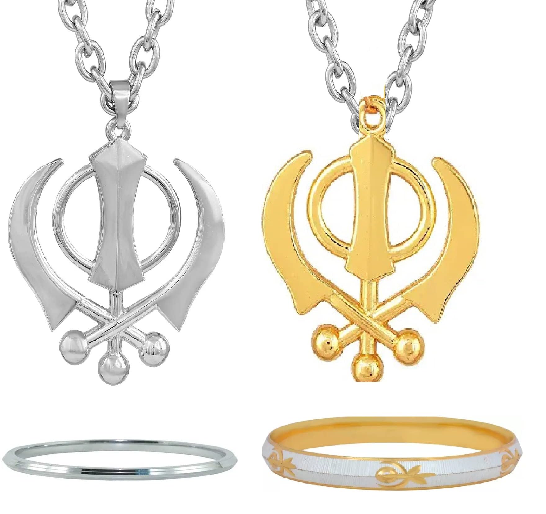 Religious Sikh Sardar Punjabi Khalsa Khanda Jewellery for Men | Women | Boys | Girls-image-31