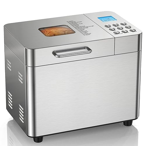 2LB Bread Maker Machine, OSIPOTO 17 in 1 Automatic Stainless