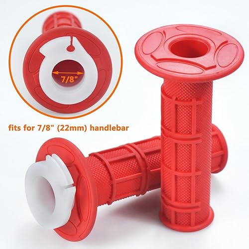 Vista 11 de Empuñaduras de mango de acelerador de 0.866 in 7/8 con abrazadera de cable para Coleman CT100U CT200U Baja Doodlebug Db30 Mb165 Mb200 50cc 90cc Azul