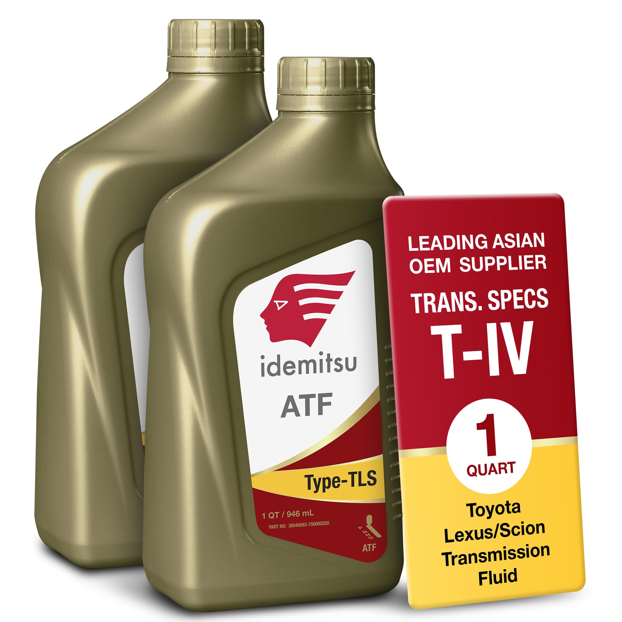 Idemitsu ATF Type TLS (T-IV) Automatic Transmission Fluid for Toyota/Lexus/Scion – 1 Quart, Pack of 2 | Engineered for Smooth Performance and Superior Protection