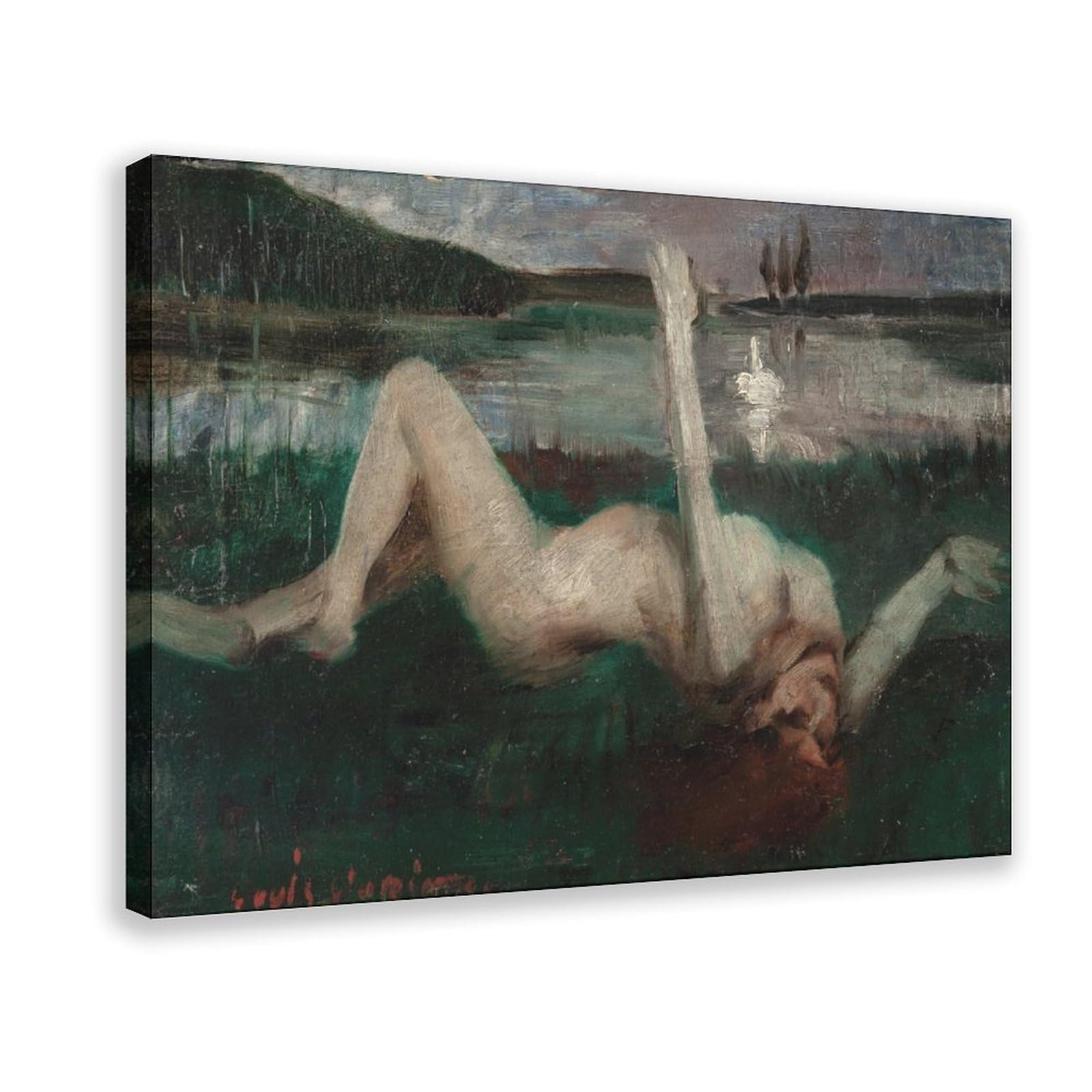 YWTJAX Leda Canvas Poster for Living Room Decor Gift