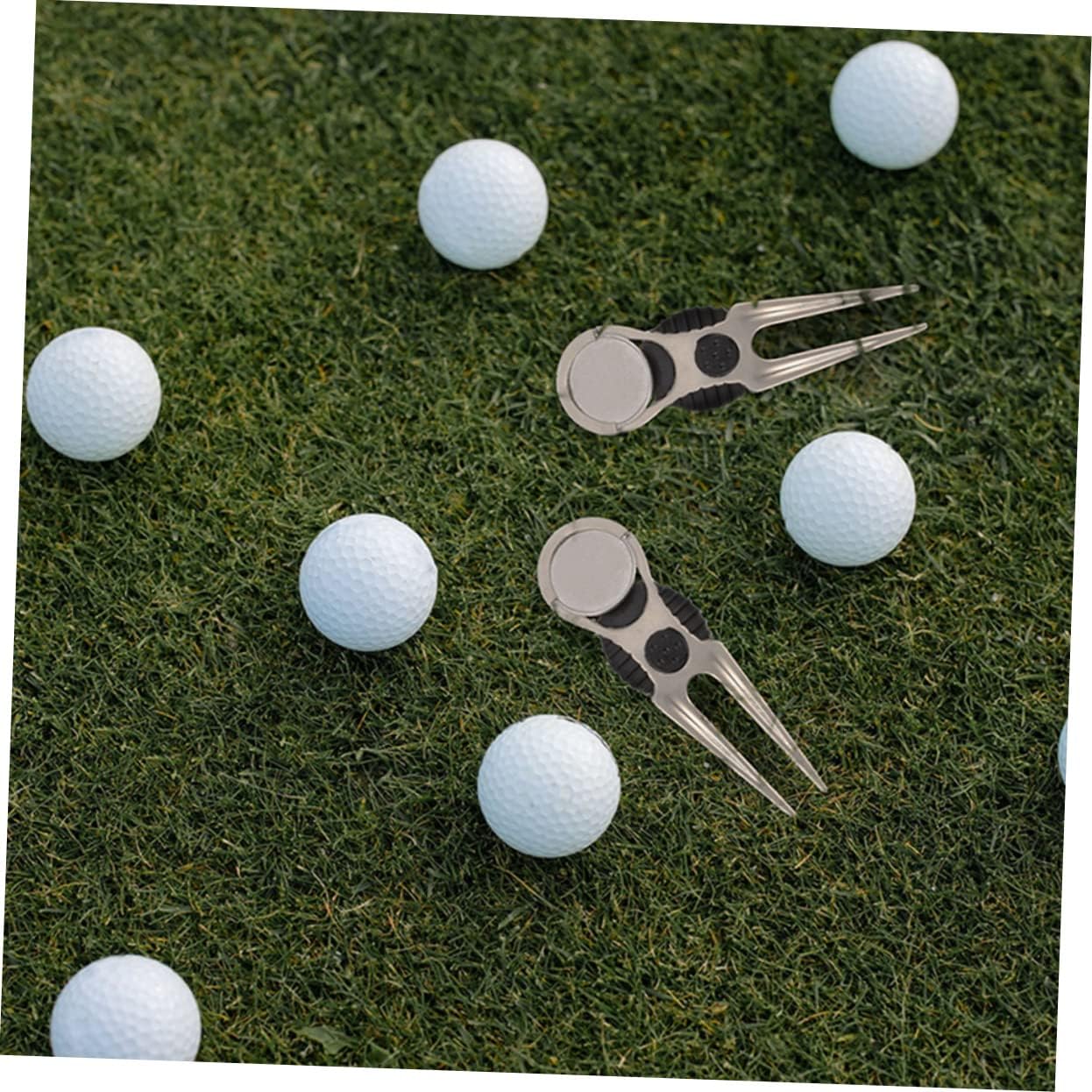 balacoo 8pcs Golf Divot Tool Marker Lawn Repair Tool for Golf Course Easy to Use Resistant and Friends