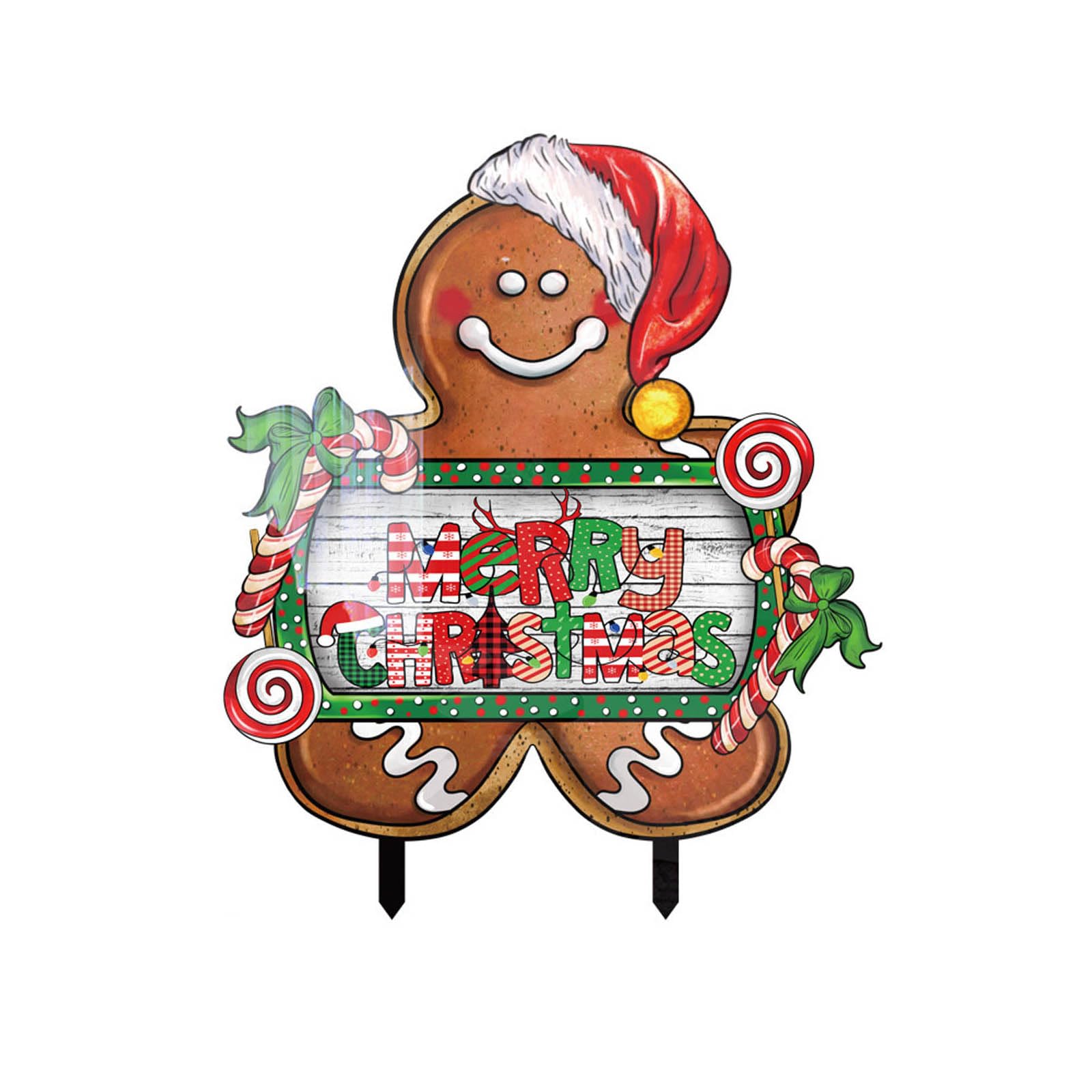 Signes de Noël en acrylique pour baliser votre chemin de fête extérieur
