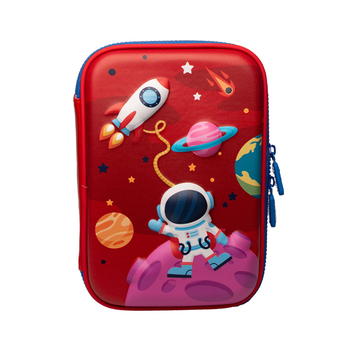 Ofsign Space Pencil Box for Boys, Big Capacity Pencil Pouch for Girls with Stationery Item Holder, School Pencil Case for Kids | Return Gift | Geometry Box – Pen Bag (Red) Ofsign Space Pencil Box for Boys, Big Capacity Pencil Pouch for Girls with Stationery Item Holder, School Pencil Case for Kids | Return Gift | Geometry Box – Pen Bag (Red)