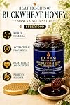 Elham Premium Raw Buckwheat Honey, Pure Unpasteurized, Canada No.1 Liquid Dark, Single Origin Manitoba, 500 g
