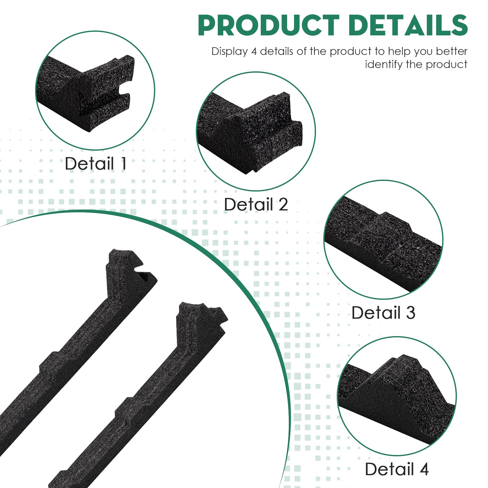 Insulation For Metal Roofing 10 Pack Corrugated Roof Infill Foam Strips - Seal Gaps In Roma & Corrugated Roofs Insulation Under Metal Roof - Foto 3