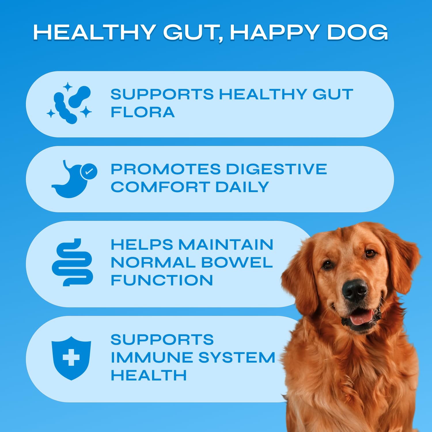 Probiotics for Dogs - Prebiotics & Digestive Enzymes 17,420 mg per Pack - Dog Probiotics Chews for Gut Health, Diarrhea, Gas & Constipation Relief - Itchy Skin, Allergies, Yeast Balance - 130 Treats - image 2