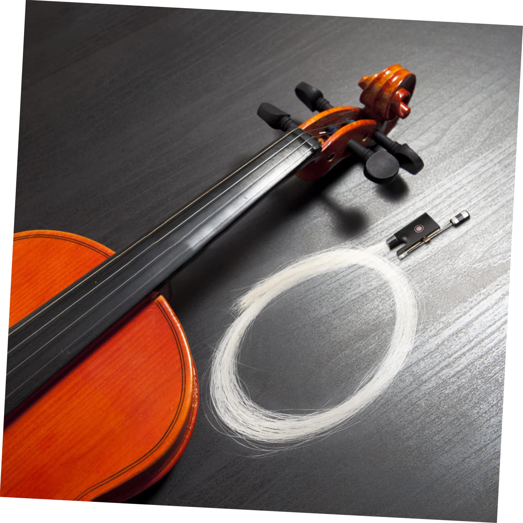 ibasenice Violin Bow Hair Di Alta Qualità Ricambio Criniera Di Cavallo Naturale Per Violino Facile Installazione Per Musicisti Principianti e Professionisti Accessorio Per Strumenti Corda