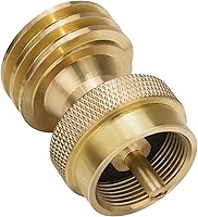 Vista 1 de Adaptador de tanque de propano de 1 libra, Adaptador de propano Convertidor de 20 libras a 1 libra, Conecte tanques de propano pequeños cuando se