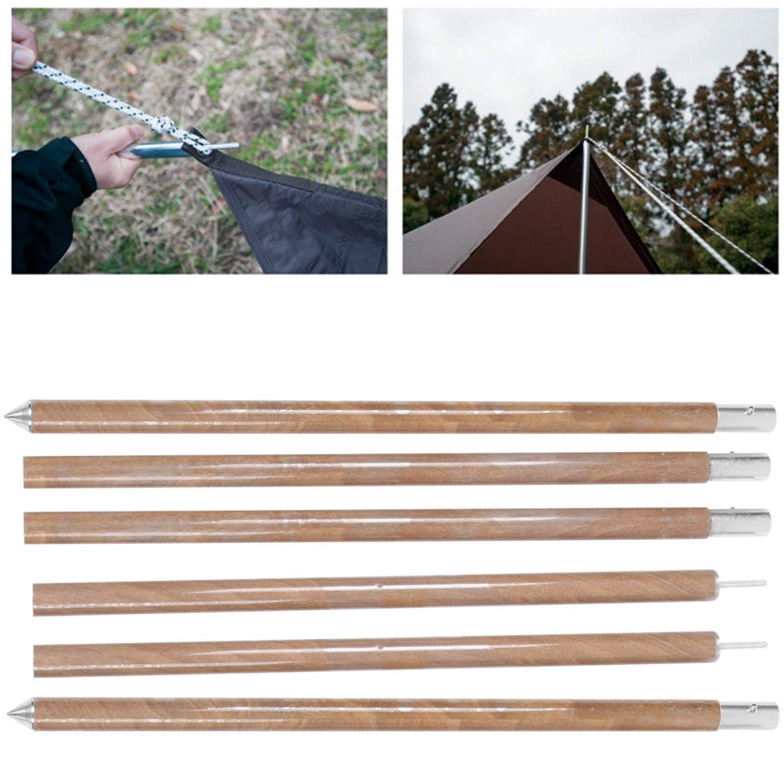 Markisenstützstange, Dicke Holz-Hintergrundstange, Einziehbare Überdachungszeltstange, Aufrechte Markisenzeltstange