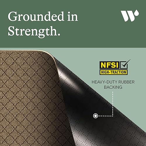 Miniatura 5 de Bungalow Flooring Waterhog - Tapete para puerta, 4 x 6 pies, fabricado en Estados Unidos, duradero y decorativo, antideslizante, interiorexterior,