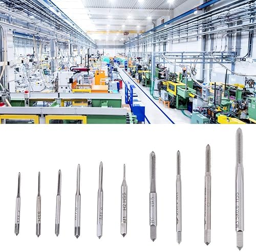 Miniatura 4 de Juego de herramientas de rosca de rosca de rosca M1 a M3.5, 10 piezas