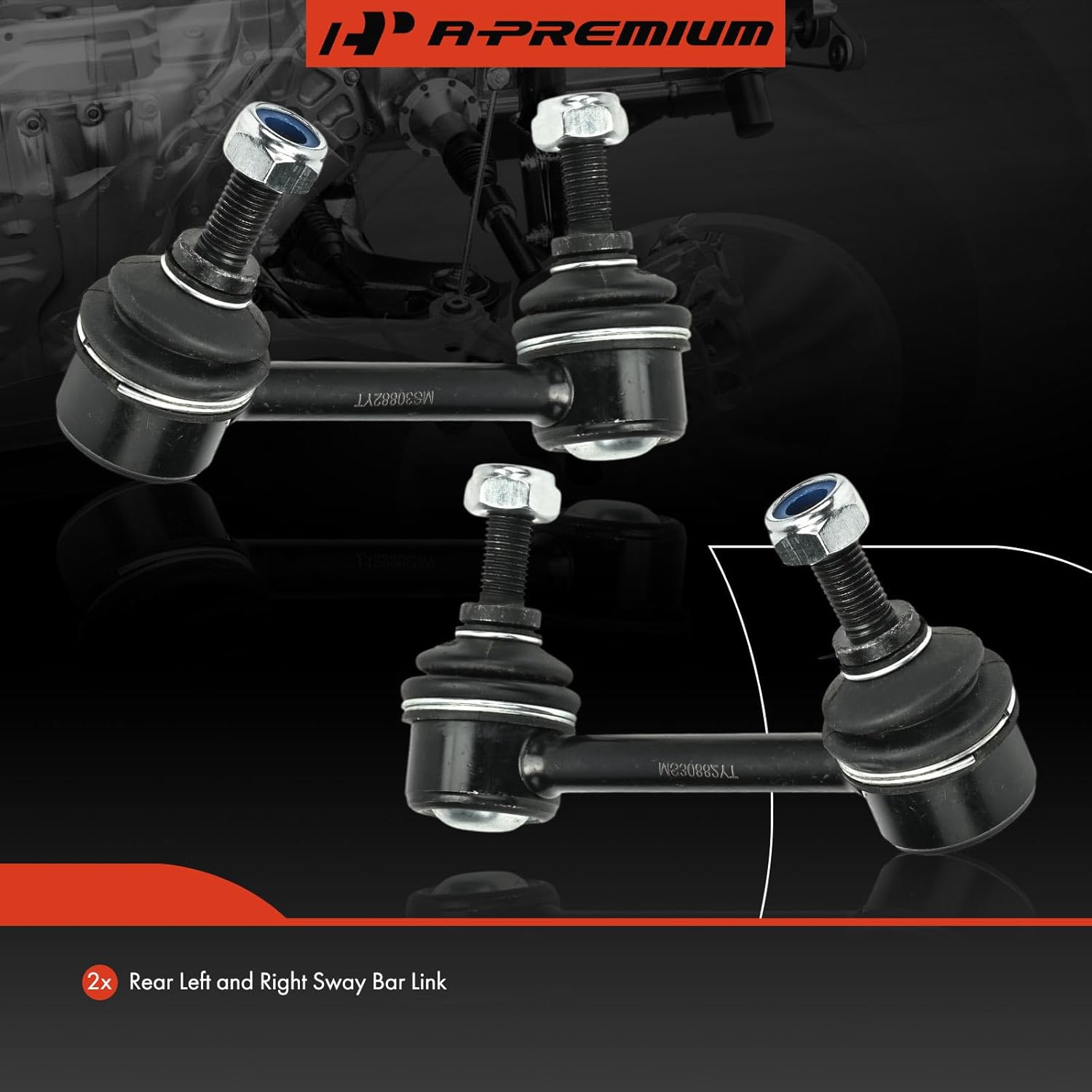 A-Premium 2 x Rear Sway Bar Links Stabilizer Bar Links, Compatible with Nissan Murano 2009-2014, AWD