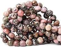 Vista 108 de 60 cuentas redondas sueltas de piedra dálmata natural de 0.236 pulgadas (0.236 in) para hacer joyas, hallazgos de bricolaje, 1 hebra de 15 pulgadas