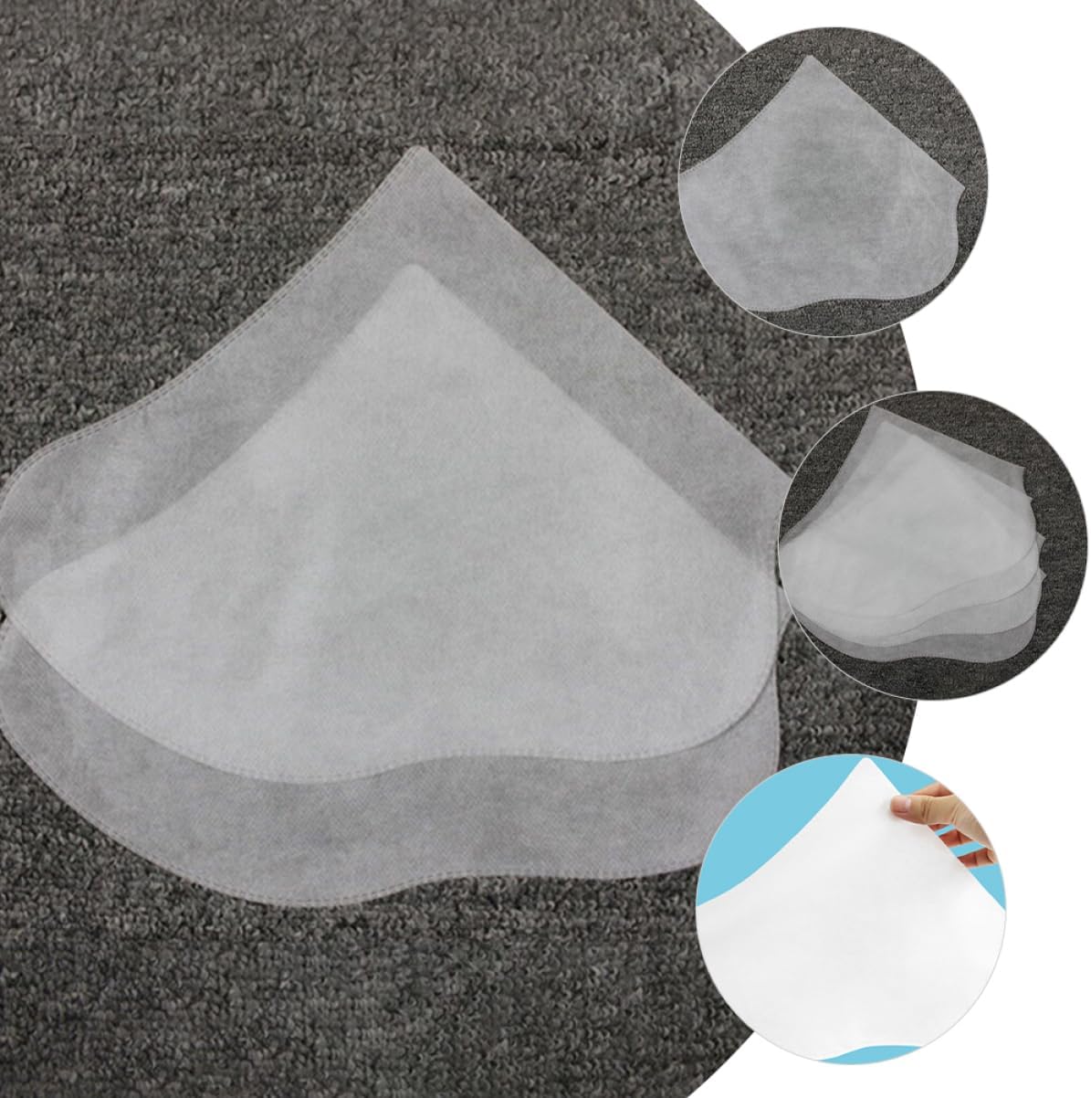 Vaguelly 25pairs Disposable Foot Care Socks Moisturizing Foot Covers for Pedicure Non-Woven and Breathable Design for Easy Use and