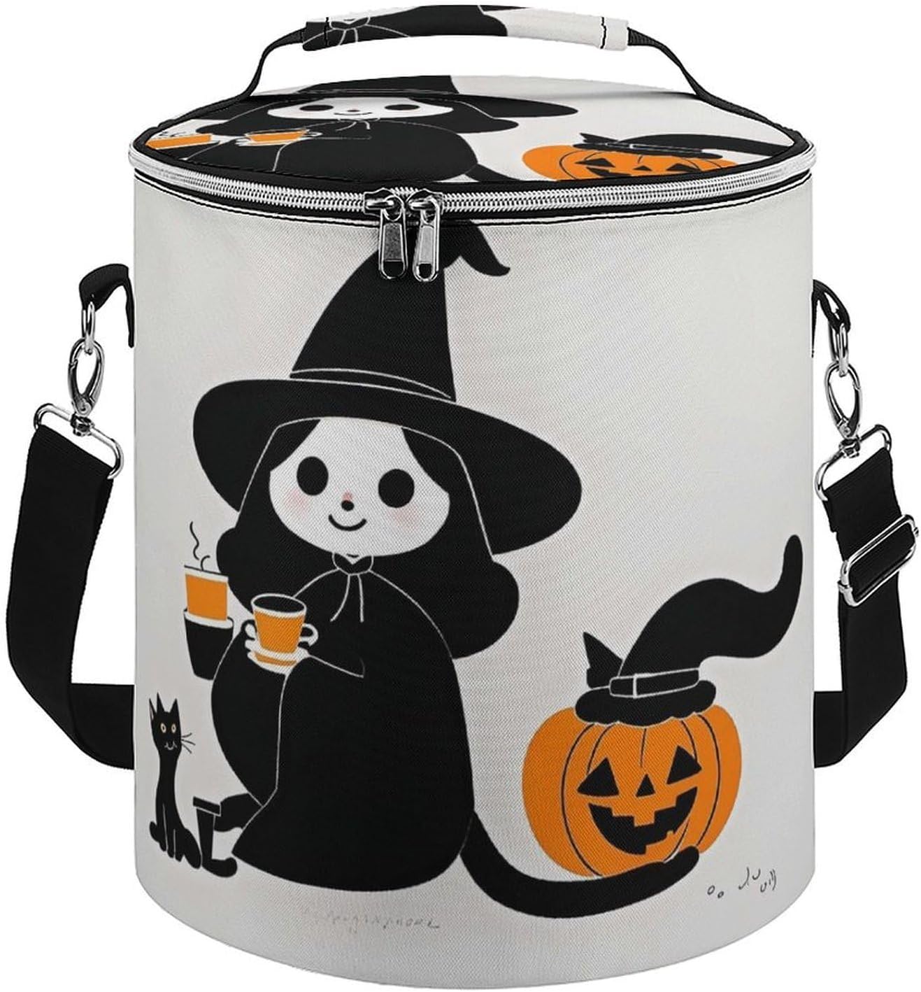 Witchy Wall Art Lunch Bag 15L, Insulated Picnic Basket with Leakproof Design - Large Cooler Tote for Camping, Beach, Hiking & Groceries