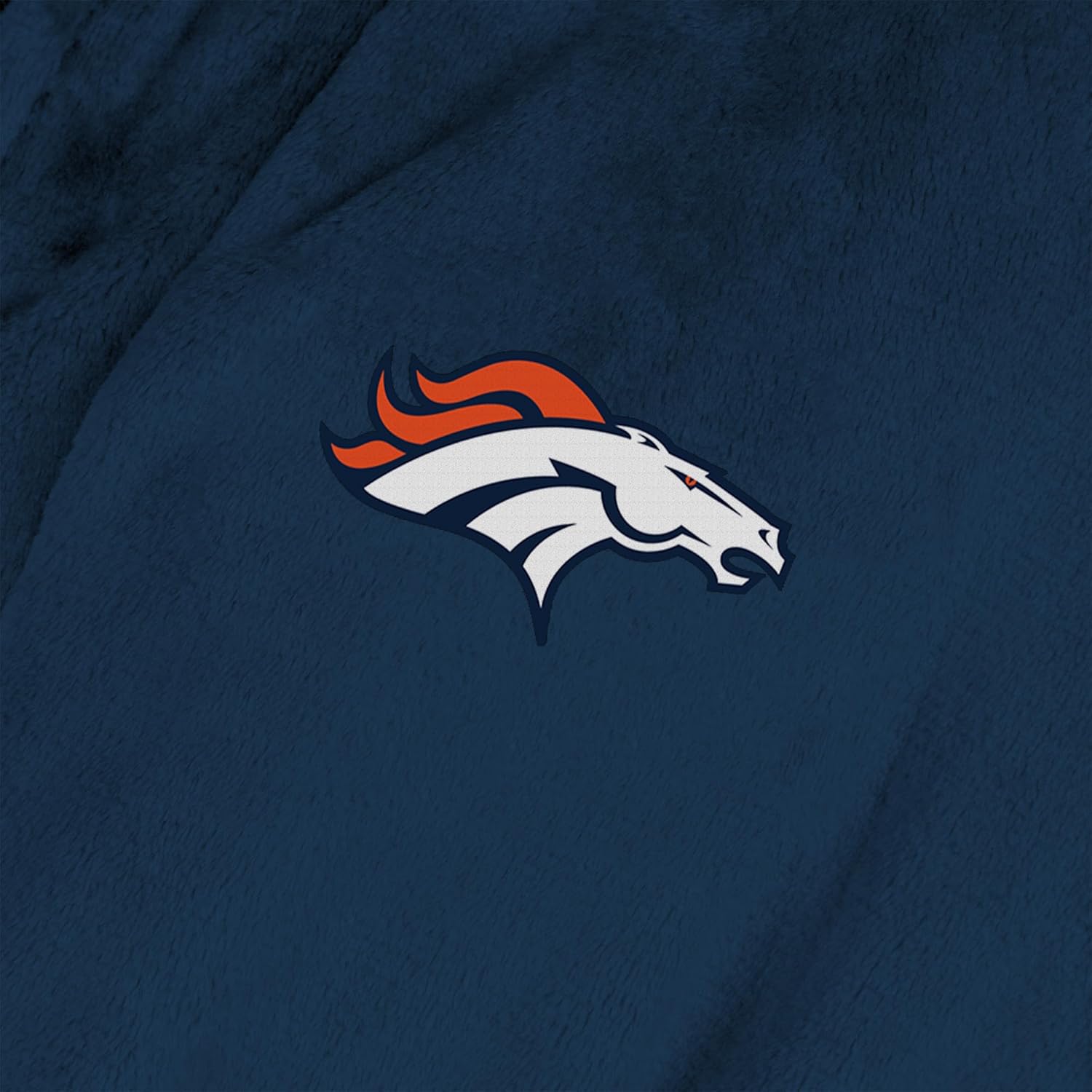Northwest The Company Official NFL Denver Broncos XS Silk Touch Bath Robe with Number, Navy, 24" x 47" - Image 2
