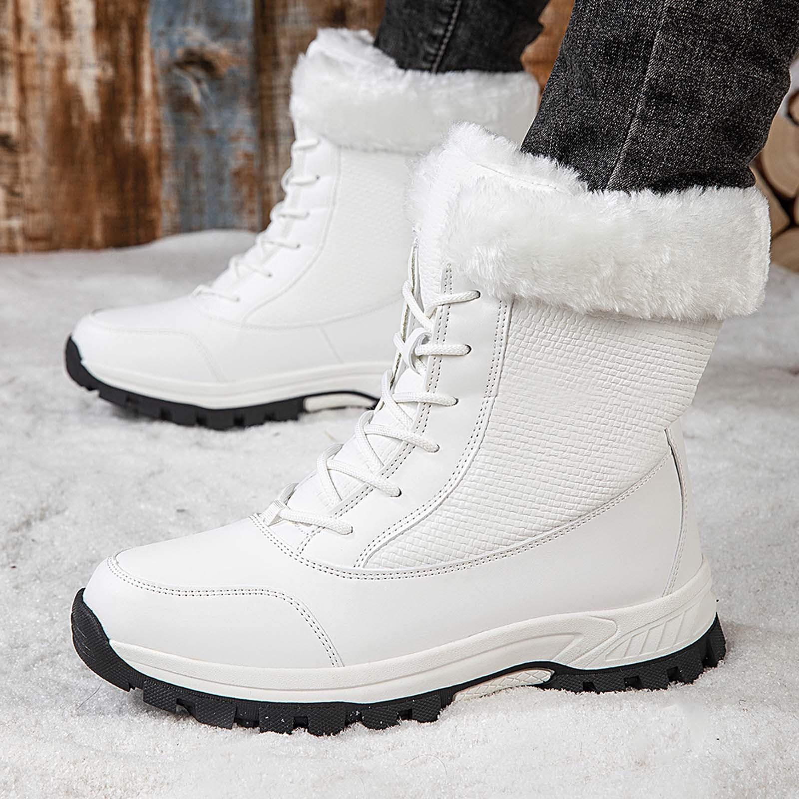 Stivaletti Pioggia Bambino 2026 Stivali Invernali da Esterno con Pile Ispessito, Scarpe Calde, Scarponi Sci Donna Scarponcini Uomo