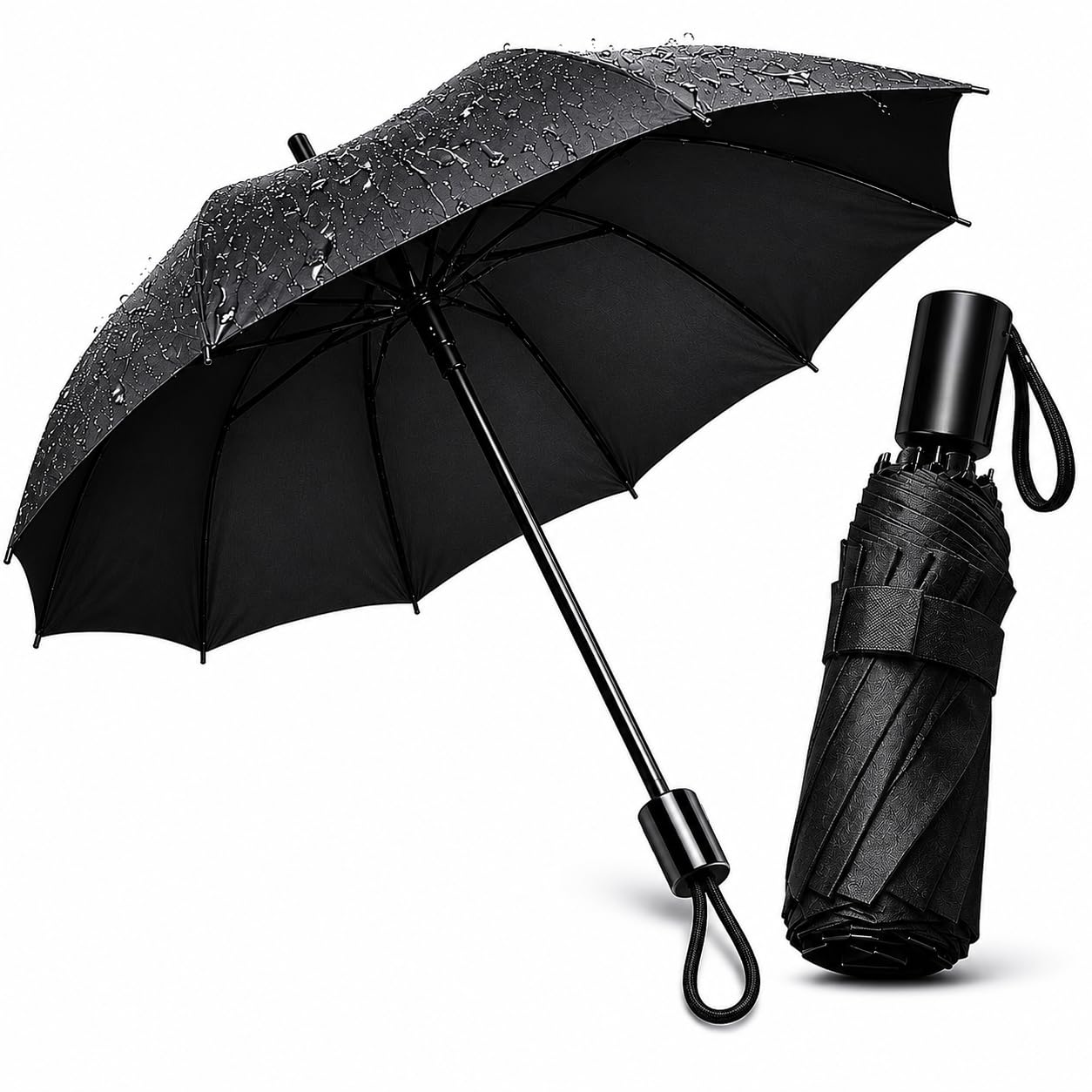 3 Fold Auto Open & Close Umbrella for Rain & Sun Protection | SPF100++ UV Protection | Portable Foldable Umbrella for Travel | 21 Inch Wide Canopy, Windproof Auto Open Close Unbrella-image-15