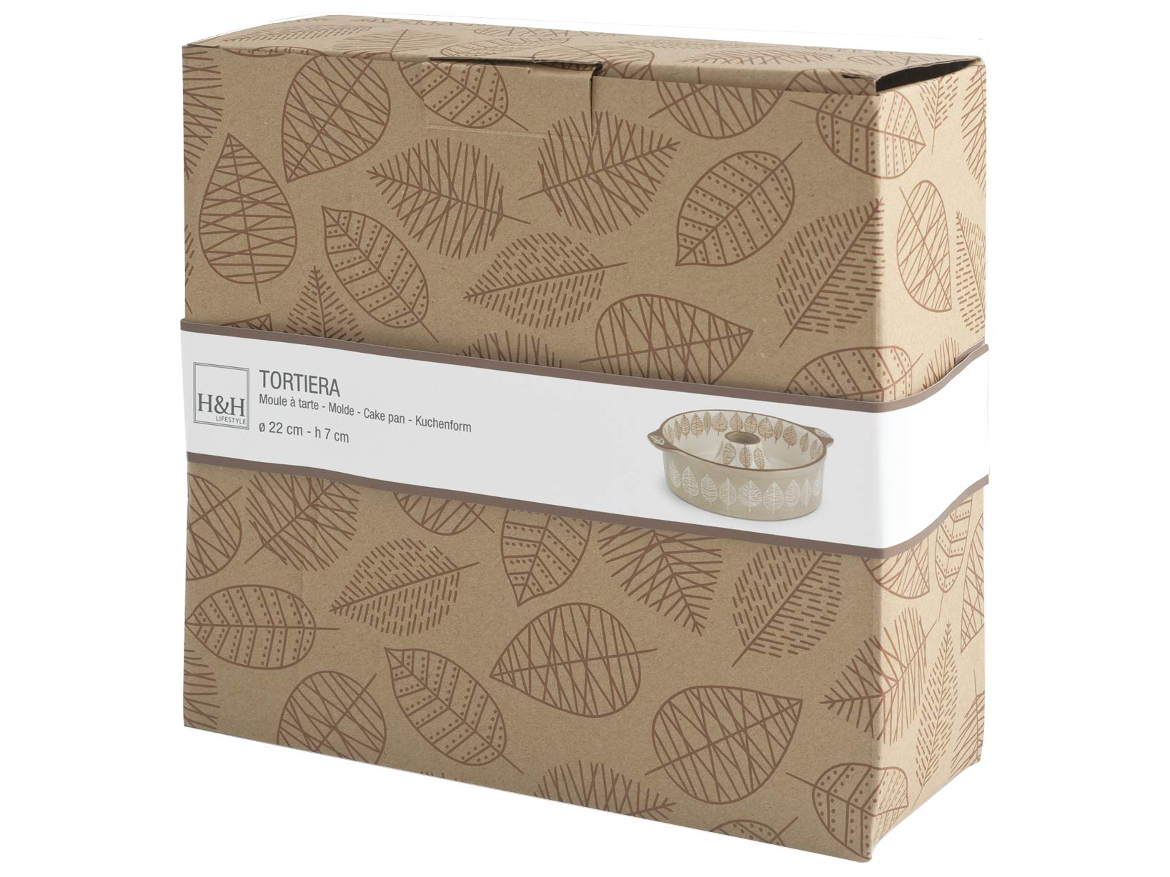 H&H Michelle Tortiera Stoneware, Ciambella, cm22