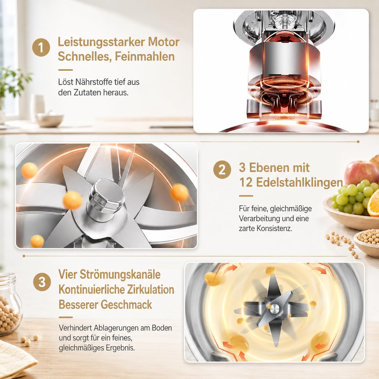 MylkBar Deine 8-in-1 Pflanzenmilch-Maschine Mit Selbstreinigung, 1200 ml Milchbereiter Für Hafermilch, Sojamilch, Nussmilch, Smoothies, Säfte Und Porridge (Grün)