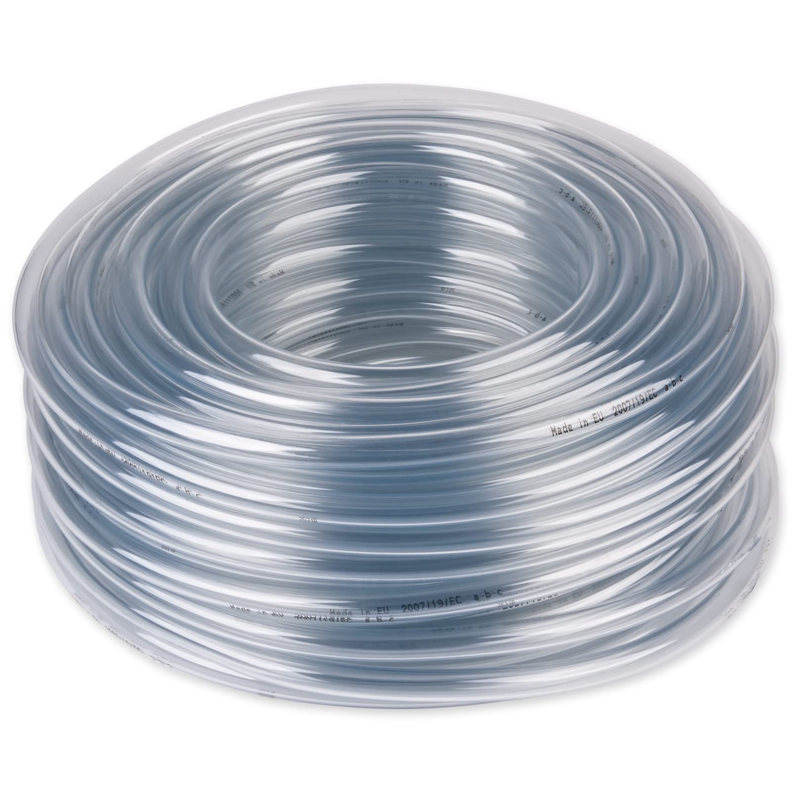 Wagner GREEN PVC Schlauch 12/16 mm glasklar transparent, Belüfterschlauch für Teiche und Aquarien (50 mtr.)…