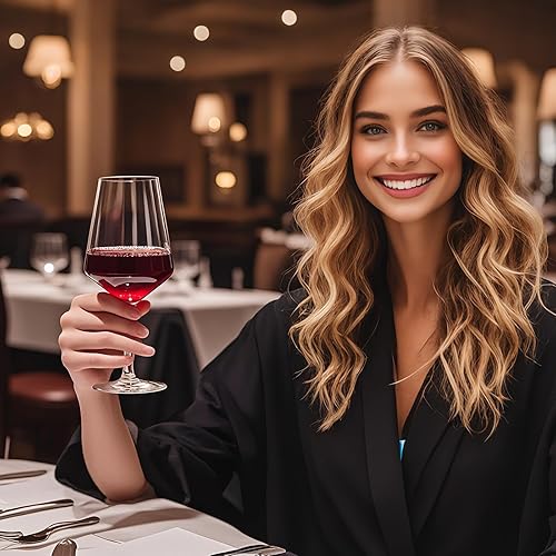 Miniatura 6 de Copas de vino irrompibles de 18 onzas, copas de vino de plástico acrílico, juego de 6 unidades, para todo uso, copas de vino tinto o blanco, aptas