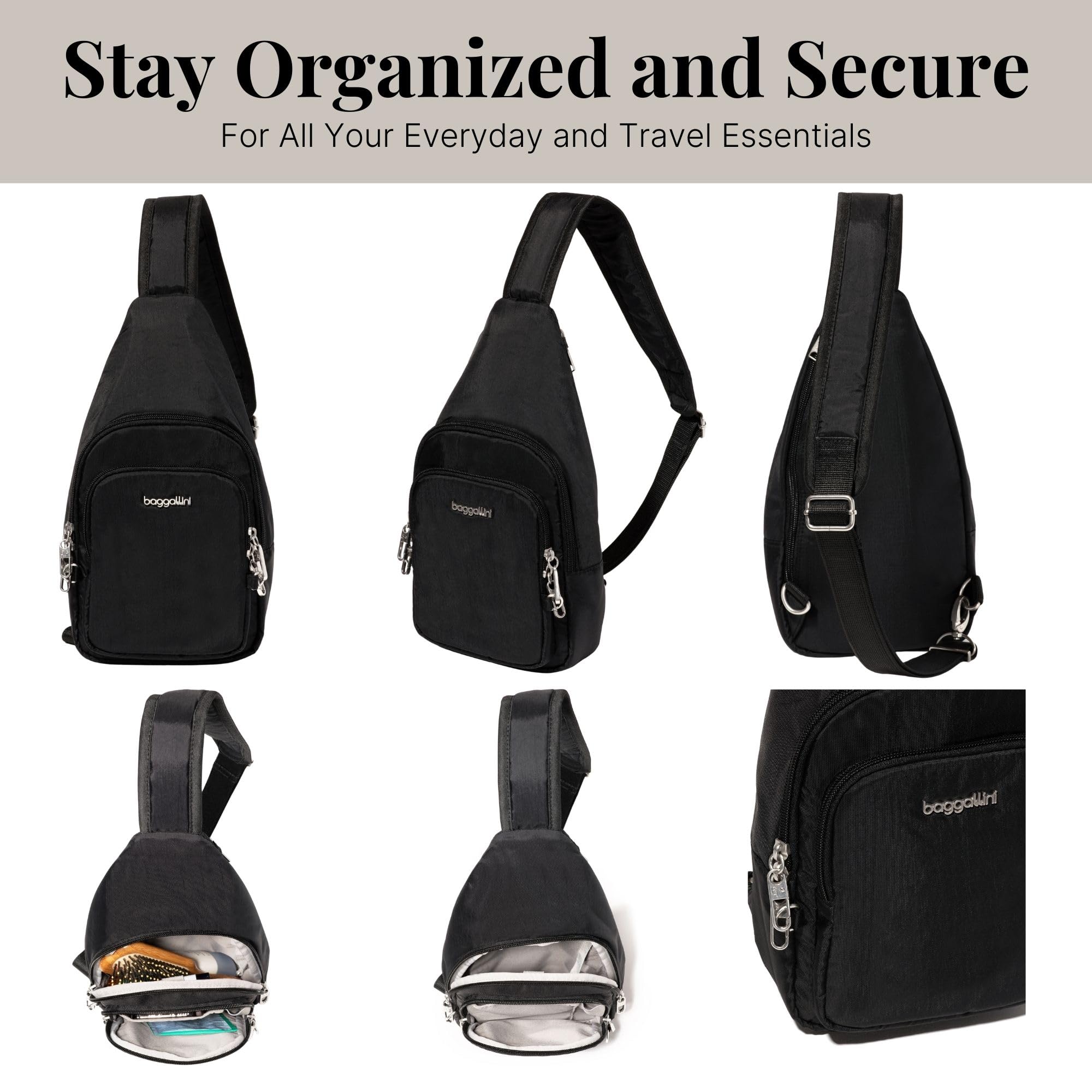 Baggallini, Czarny, One Size