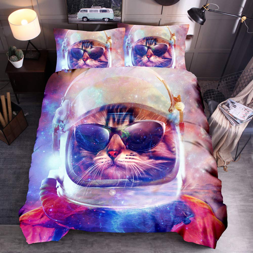 Housse de couette animal 3D 140x210 pour s'évader chaque nuit dans une chambre moderne