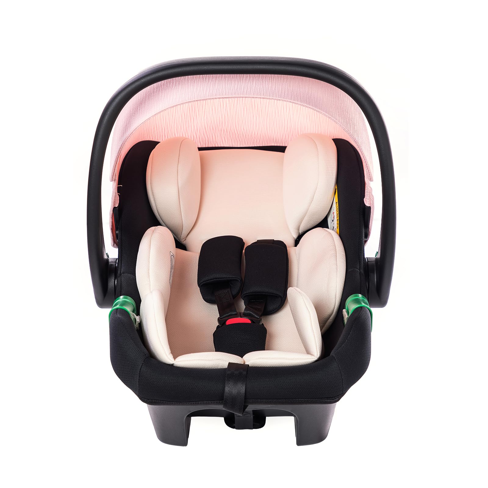 Passeggino 3 in 1 pieghevole,sistema da viaggio completo.Ideale per neonati e bambini fino a 22kg lettino e accessori come gondola (D2 PINK, H2-D)