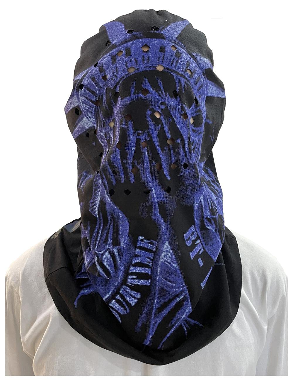 Hip hop Kanye Donda Style Mask Ye Mask Crying Statue of Liberty Full Face Cover Ski Mask Vintage Fashion Mask -Black_M