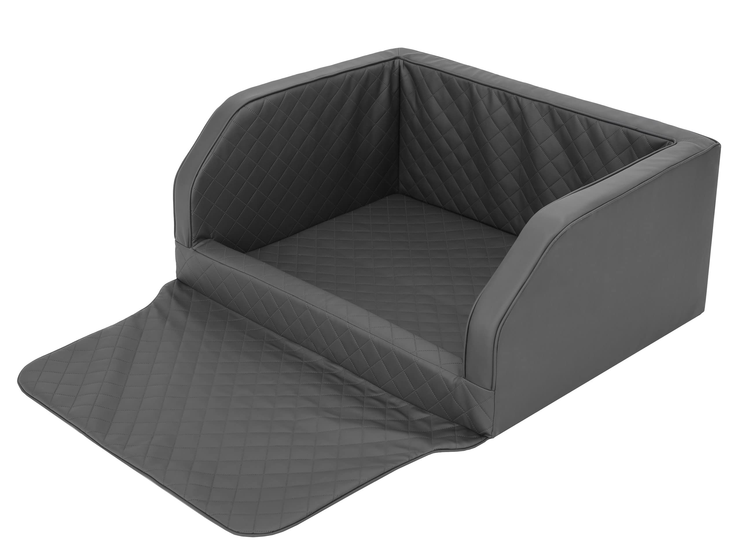 PillowPrim Fotelik samochodowy dla psa, legowisko dla psa, legowisko dla psa, legowisko dla psa, kot, kosz dla psa, legowisko dla psa, kosz dla psa (grafitowy, (2) 100 x 80 x 39 cm)