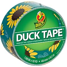 Duck Brand Printed Duct Tape, 1.88 in. x 30 ft. Sunflowers