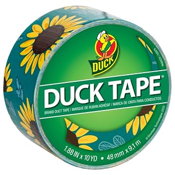 Duck Brand Printed Duct Tape, 1.88 in. x 30 ft. Sunflowers