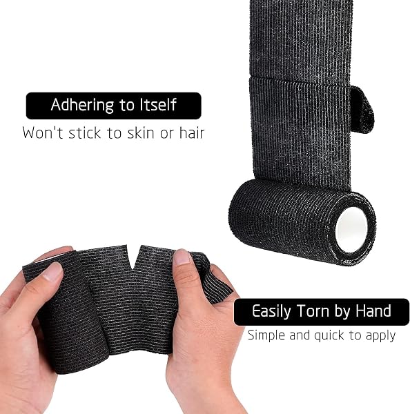 BILGETA Selbstklebender Verband, 8 Rollen x 7,5cm x 4,5m Pflaster Rolle Verbandsmaterial, Elastische Binde Bandage Fixierbinde Haftbandage Selbstklebend - 3