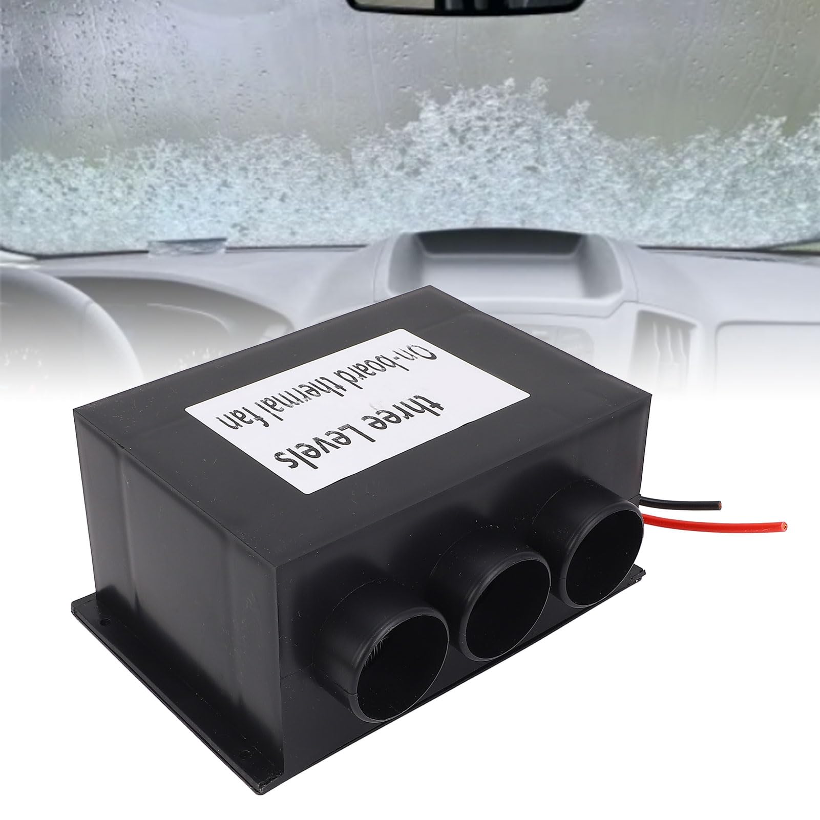 Elektroniczna automatyczna termowentylator DC 24 V 600 W z 3 portami - Odszranianie i odmgławianie zapewniające widoczność szyby - Posiada podwójne pokrętła regulacji temperatury