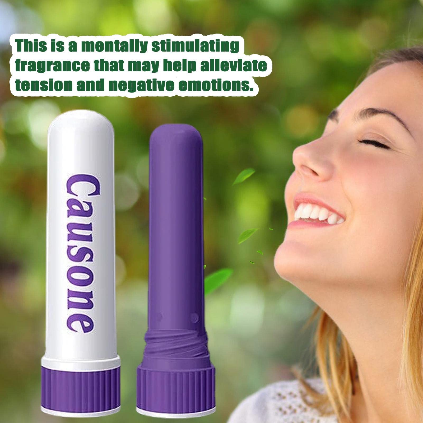 sztyft inhalatora do nosa | Inhalator olejków ?towych - Aromaterapia dla relaksu i naturalnego uspokojenia, olejek ch?odz?cy dla od?wie?enia i trze?wo?ci podczas jazdy, nauki, pracy Purble