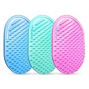 GLUN® Pocket Hair & Beard Massage Comb, Pack of 3 Portable Scalp Massager, Thin and Round Shape for Men and Women gallery image