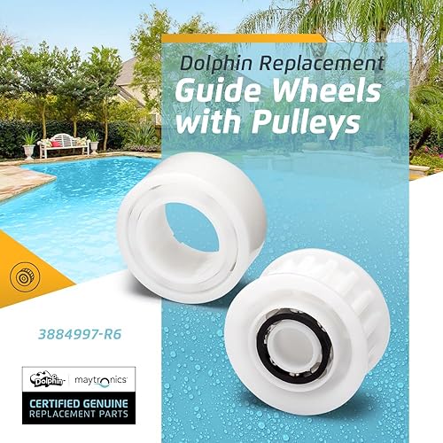 Miniatura 2 de Dolphin Pieza de repuesto genuina  Ruedas guía (4PK) con 2 engranajes de polea  3884997-R6