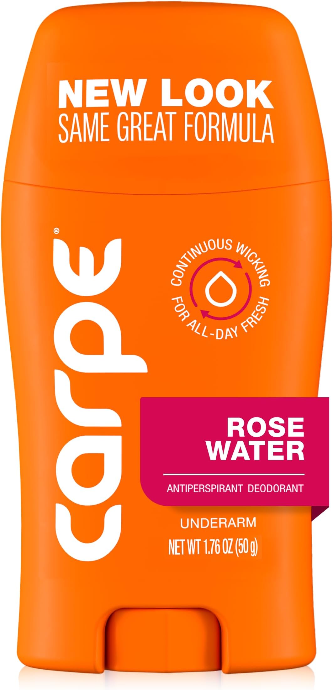 Carpe Underarm Antiperspirant for Women - 100 Hour Sweat & Odor Control - Women's Sweat Control Antiperspirant Deodorant - Extra Strength - Rose Water