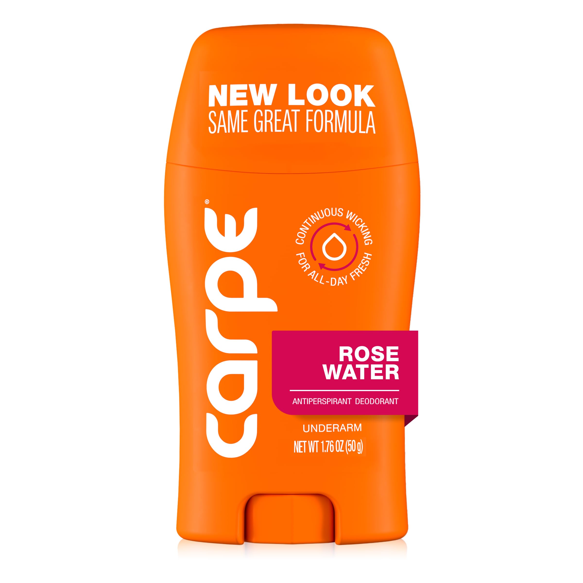 Carpe Underarm Antiperspirant and Deodorant, Clinical strength with Rose Water scent, Combat excessive sweating Stay fresh and dry, Great for hyperhidrosis