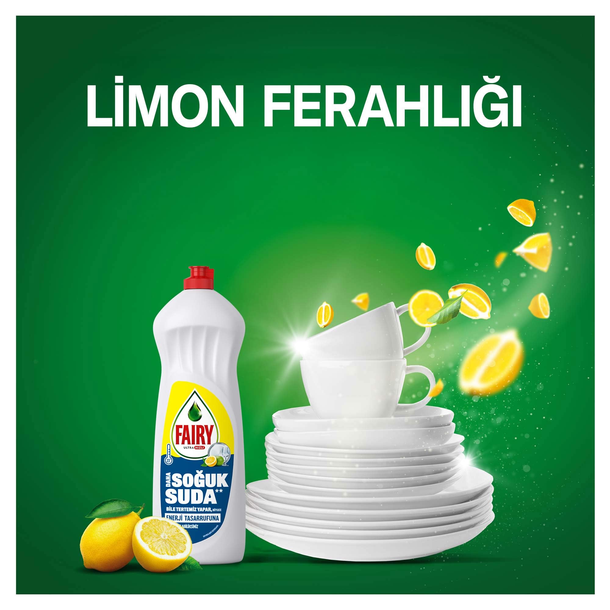 Fairy Temiz ve Ferah Sıvı Bulaşık Deterjanı 1000 ml Limon Kokulu