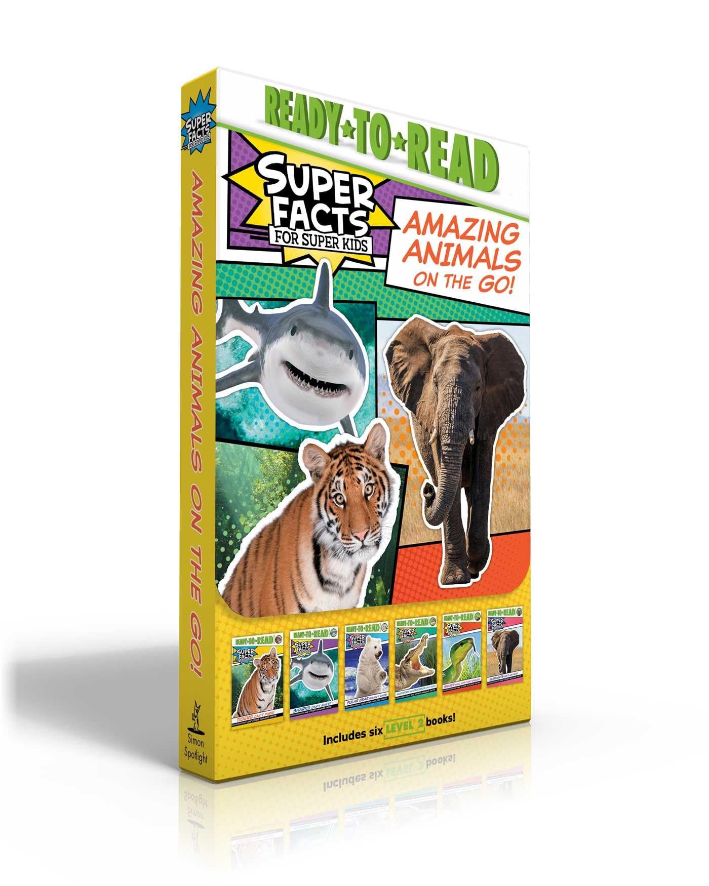 Amazing Animals on the Go! (Boxed Set): Tigers Can't Purr!; Sharks Can't Smile!; Polar Bear Fur Isn't White!; Alligators and Crocodiles Can't Chew!; ... Don't Like Ants! (Super Facts for Super Kids)