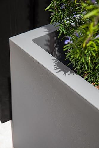 Miniatura 4 de Veradek Block Series - Maceta de plástico en forma de cubo  Maceta cuadrada grande para patio o jardín interior o exterior  Uso duradero para todo