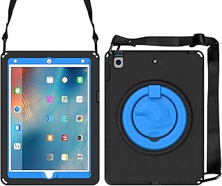 Kids Case for iPad 9th/8th/7th Generation - DGHYPHEN iPad 10.2 inches 2021/2020/2019 for Kids, with Built-in Screen Protector, Shockproof Handle Stand Kids Case for iPad 10.2" (9th/8th/7th Gen)