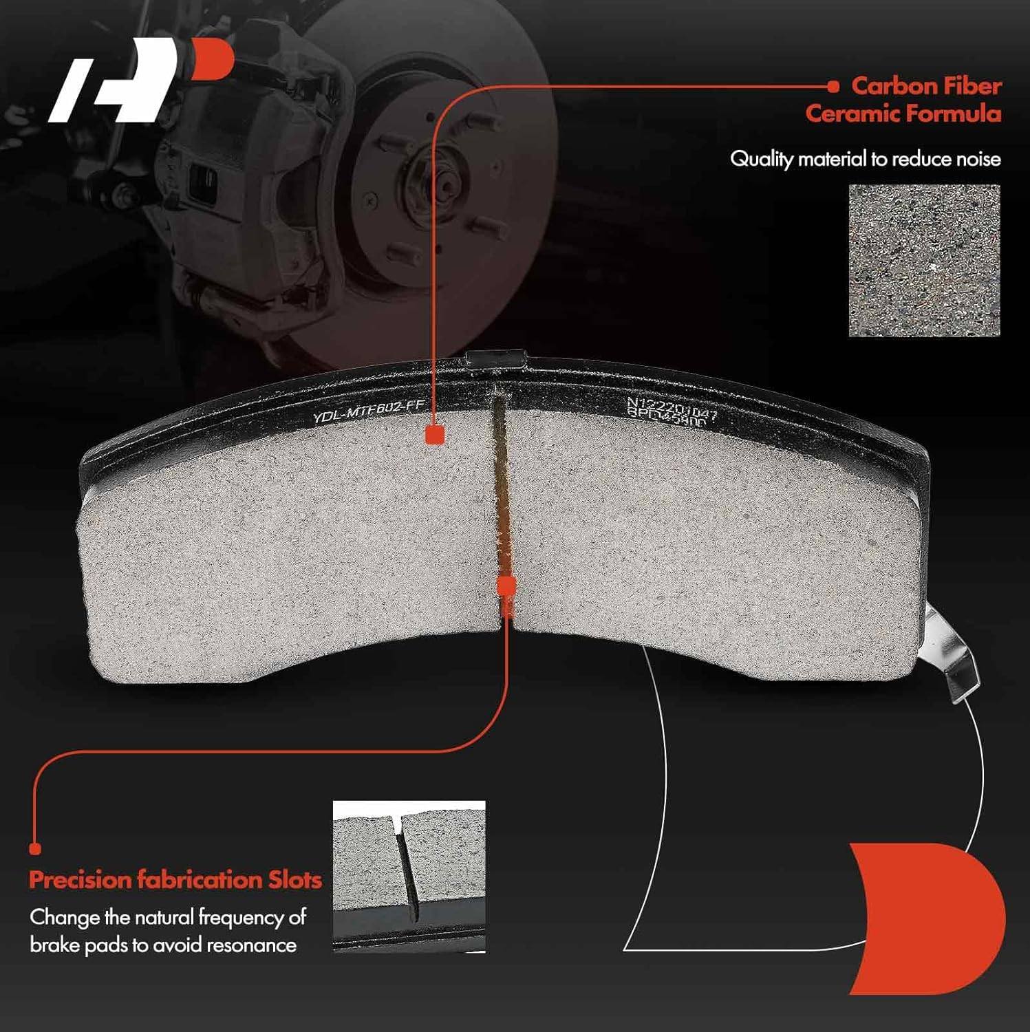 A-Premium 12.5 inch (317.5mm) Front Vented Disc Brake Rotors + Ceramic Pads Kit Compatible with Select Dodge, Chevrolet and GMC Models - Ram 2500/Ram 3500 1994-1999, K3500 1990-2000, 6-PC Set