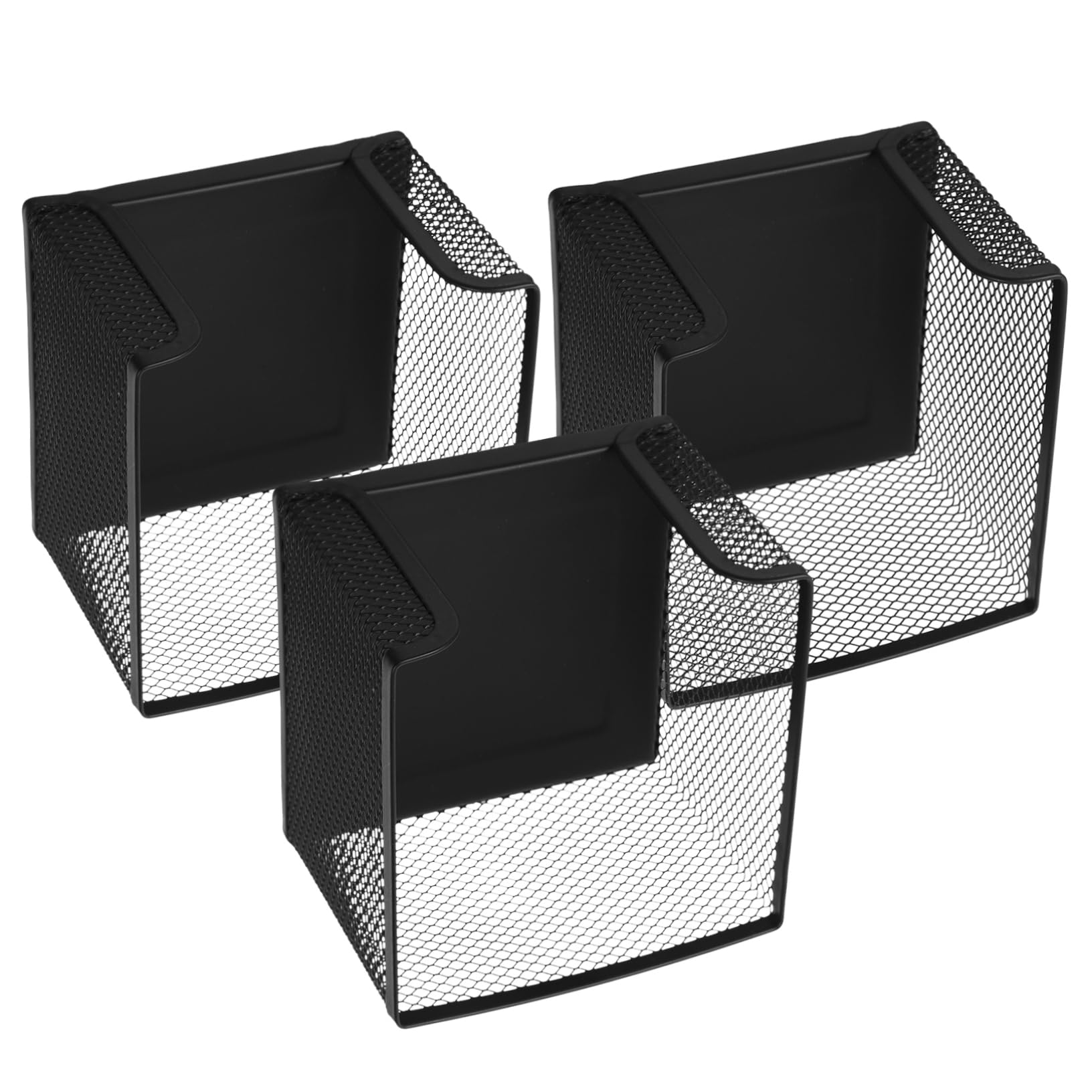 NUOBESTY 15stücke Teiliges Schwarzem -mesh Zettelbox Für Notizen Und Stifte Praktischer Schreibtischorganizer Für Büro Und